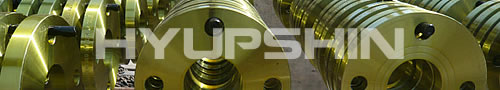 steel flanges golden yellow coating